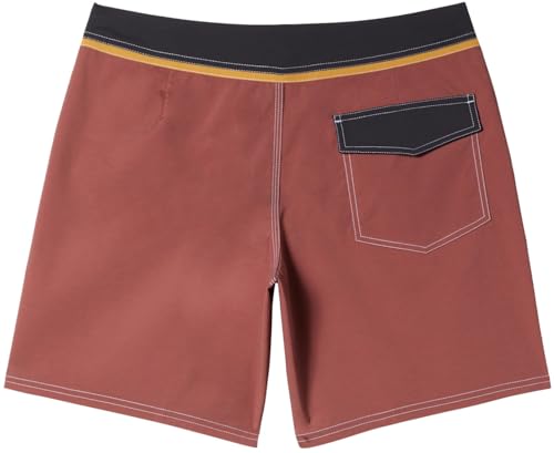 Quiksilver - Mens Original Straight Leg Solid 18 Boardshort, Color Henna, Size: 383