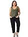 Agnes Orinda Plus Size Suit Vest for Women Double Breasted Vintage Lapel Collar Dressy Waistcoat Vest with 2 Pockets 1X Army Green