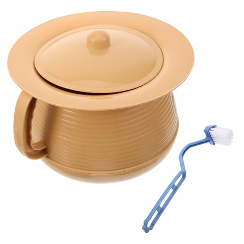 BEBEMOKO Plastic Urine Pots Home Spittoon Urinal Pot Lid for Camping Unisex Chamber