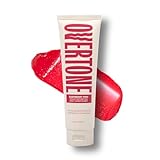 Overtone Daily Color Depositing Conditioner for Hair, Raspberry Pink: Temporary Pigment with Shea, Coconut & Avocado Oils, Hydrating, Vegan & Cruelty-Free, All Hair Types, 4.5oz.