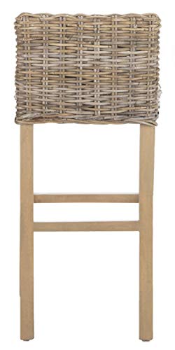 Safavieh Home Collection Cypress Cappuccino Wicker 30-inch Bar Stool
