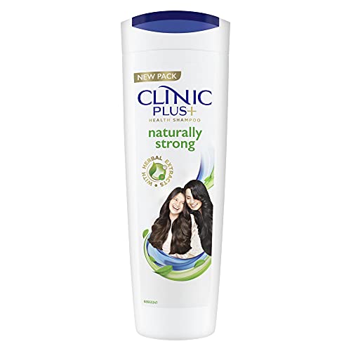 Clinic Plus + Naturally Strong Health Shampoo with Herbal Extracts, 340ml