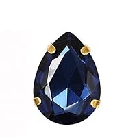 Strass In Vetro A Forma Di Fiore 18 Colori | Foro Laterale Per - Foto 9