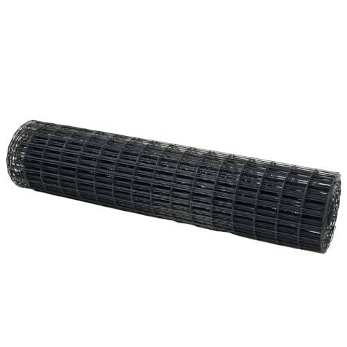 vidaXL Euro Zaun Grau 1x25 m Stahl