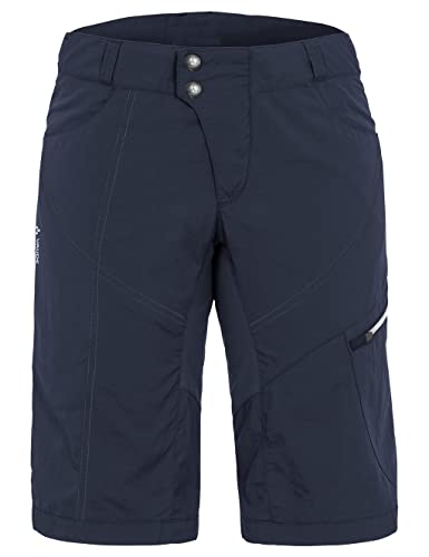 VAUDE Tamaro Shorts Radhose Damen mit Sitzpolster, Dark Sea, Gr. 38 – Ansicht 1