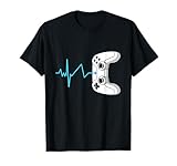 gamer heartbeat shirt video gamer regalo maglietta