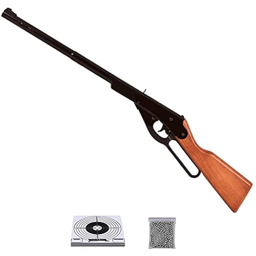ECOMMUR. Escopeta de balines Daisy Buck de Muelle Tipo Winchester (por Palanca) Madera - Carabina de Bolas (perdigones BB´s de Acero) Calibre 4,5mm [2 Julios] | Ya disponible en tu tienda friki favorita! En mundofriki.es!