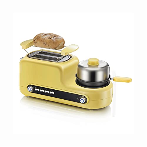 DHZYY Toaster 2 Slice Toaster and Egg Maker 4-in-1 Multifunction Breakfast Maker Machine