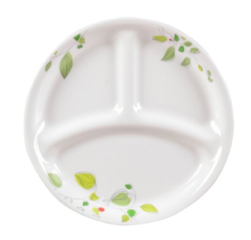 459＊ Corelle コレール グリーンプリーズ 3分割皿 大 新品 13枚 459