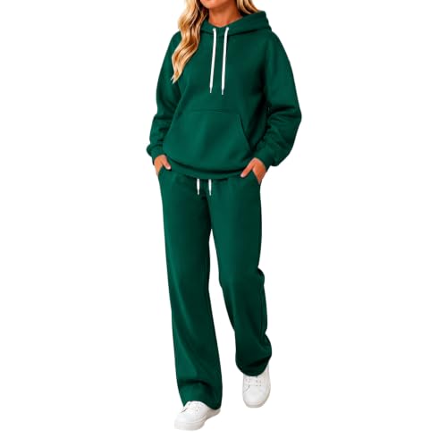 Womens 2 Piece Fall Outfits Sweatsuit Sets Lounge Hoodie & Comfy Sweatpants