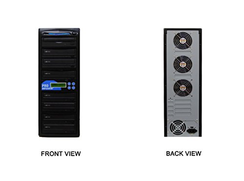 Produplicator 1 to 7 M-Disc Support CD DVD Duplicator Bundle with 1 Pack M-DISC DVD (Up to 24X DVD Burn Speed, Standalone Duplication Tower)