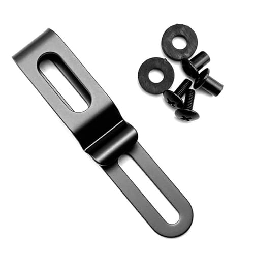 LIUZIKUN Clip para Fundas Kydex de Acero Inoxidable, Clip para Funda K, Clip para Cintura, Accesorios, Clip Trasero para Funda, cinturón de Transporte Kydex