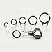 Fishing Rod Poles Line Guides Telescoplc Stainless Steel Guide Rings Fishing Rod Tip Guide Folding Wearproof Eye Rings Guides Top