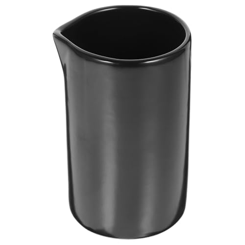 COOPHYA Lechera Cerámica Negra para Café Leche, Jarra Multiusos Fácil de Transportar y Verter, Adecuado para Uso en Casa y Restaurante