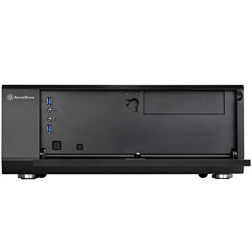 Image of Silverstone Technology GD10B Home Theater Computer Case (HTPC) with Lockable Front Panel for ATX /Micro-ATX Motherboards GD10B-x