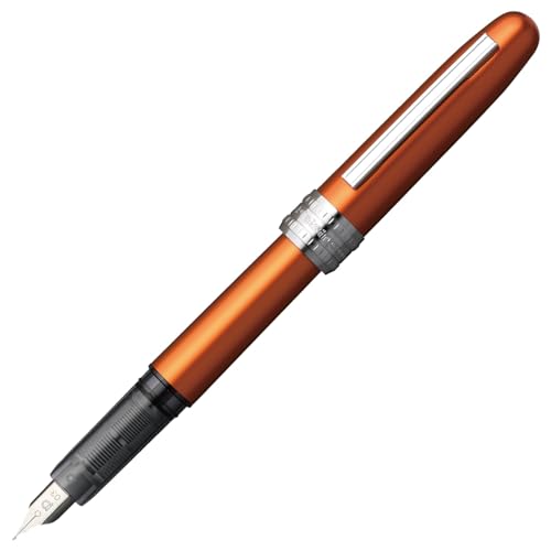 PLATINUM Plaisir Pgb-1000 Nova Orange - Pluma estilográfica (fina), color naranja