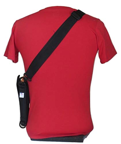 Bandolier Shoulder Holster for Shield EZ 2.0 S&W M&P, 9mm & 380 and M&P 2.0 Compact 22 Pistols Both with 3.675" - 3.8" Barrels Black - Image 4