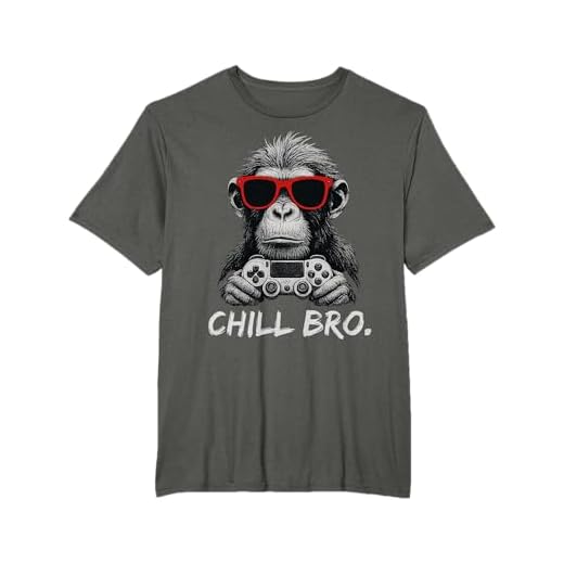 CHILL BRO - Cooler Affe mit Sonnenbrille Geschenkidee Gamer T-Shirt