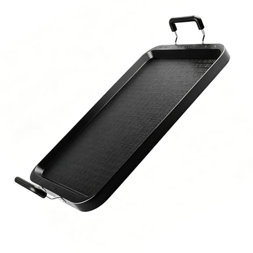 Non-Stick Aluminum Stove Top Flat Griddle, Warp-Resistant Do...