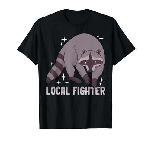 Local Fighter Funny Opossum Raccoon Skunk Vintage T-Shirt