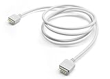 Cable de extensión para tiras de LED RGBW, color blanco con enchufes en ambos lados para una extensión rápida y sencilla de los cables de conexión de la tira de LED al controlador. Longitud: 1 metro.