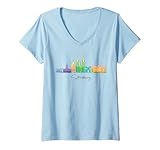 Damen Europa Frankreich Strasburg Französische Riviera Urlaub Souvenir Tee T-Shirt mit V-Ausschnitt