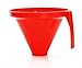 Linden Sweden Jam Funnel for Wide and Regular Jars, Ideal for Transferring Liquid and Dry Ingredients – Dishwasher Safe – Made in Sweden, Red