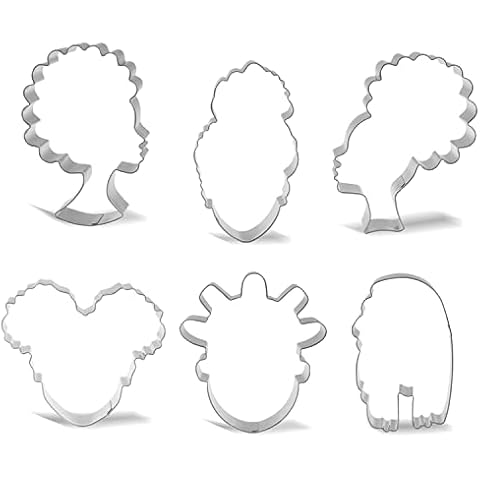 Keewah Girl Face Cookie Cutter Set - 6 Pieces Cover