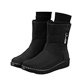 Winterschuhe Damen Orthopädische Winterstiefel Wasserdicht Warm Gefütterte Schneestiefel Winter...