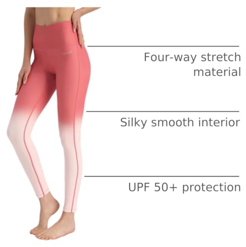 Image of Ubestyle Women's Swim Pants UPF 50+ High Waist Rash Guard Leggings | Tummy Control Built-In Liner Chlorine Resistant Quick Dry Sun Protection Beach Pool & Water Sports
