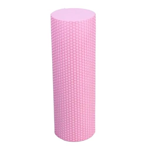 Rouleau de massage fitness en mousse pour le sport à la maison - Pack yoga et Pilates rose