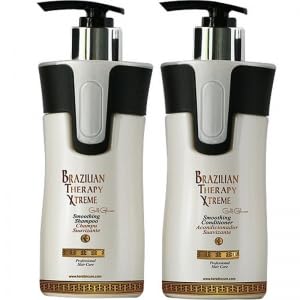 Sulfato Free- Colorchampú y acondicionador Queratina Cura BTX Brazilian Terapia Xtreme 460mloz Queratina Suavizar de 15,6con Argán y aceite de oliva