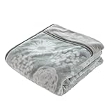 西川 毛布 シングル 冬 【3億円売れた】 掛け毛布 2枚合わせ 140×200cm 洗える サークル柄 グレー マイヤー 衿付き 冬 春 あったか 約1.8kg かわいい ブランケット 冬用 節電