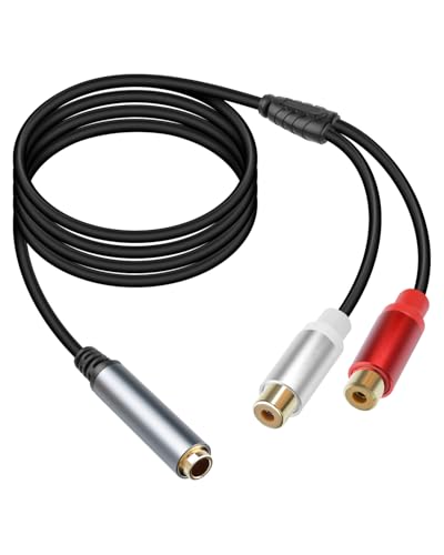 Duplicador jack 6,35mm a 2 RCA para disfrutar de tu música conectando el receptor AV del salón