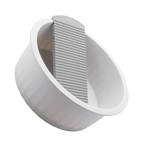 HAPINARY Large Laundry Washboard Hand Washing Board Grey Plastic Washing Board for Laundry