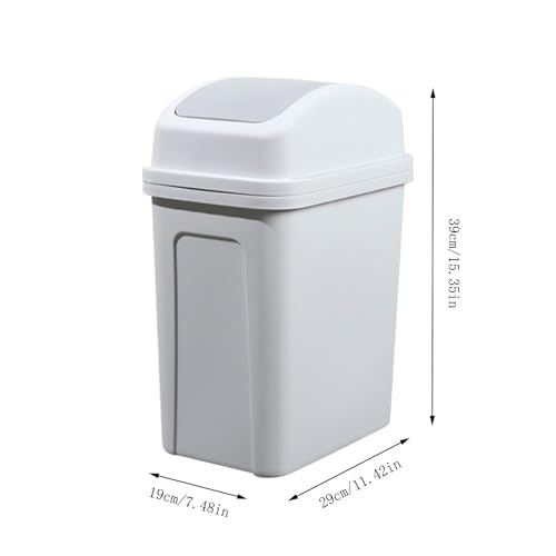 Bote de basura pequeño rosa 5.5 gal con tapa abatible miniatura 2