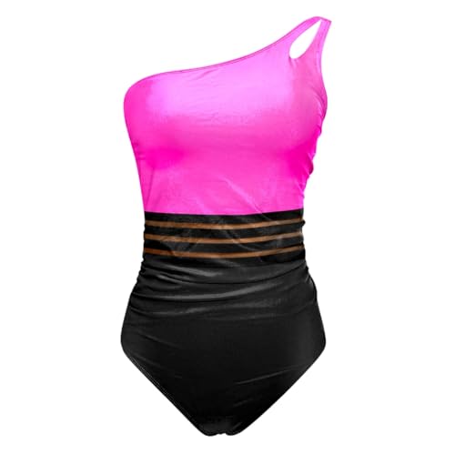 Maillot de bain de sport avec bonnets rétro et effet ventre plat