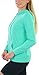 ToBeInStyle Women’s Cotton Lightweight Long Sleeve Hoodie Pullover or Full Zip Jacket w/Kangaroo Pocket - No Zipper Mint - Medium