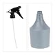 Relaxdays Sprühflasche 2er Set, 1 Liter, Düse Nebel & Strahl, Skala, nachfüllbar, Kunststoff, Zerstäuber, grau/schwarz