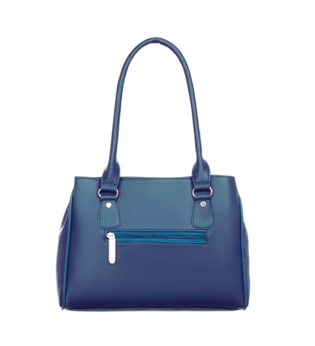 Image of Blue Women's Faux Leather Handbag for daily use