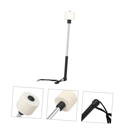 Levemolo baqueta de fieltro para batería y percusión con mango de acero inoxidable miniatura 3