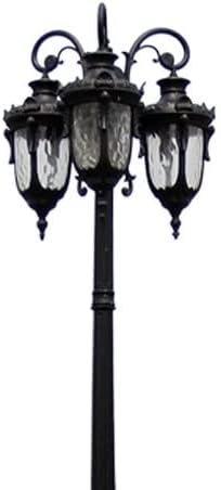 GUOCC Creative Landscape Lights Outdoor Vintage Garden Street Light European Waterproof Community Lawn Antirust Post Pillar Light Courtyard Outdoor Led Retro High Pole Lantern Light Lights Fixture