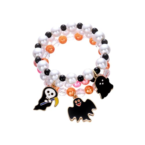 3PCS Halloween Themed Adjustable Set Pumpkin Specter Charm Jewelry Alloy Texture for Costuming Accessories Holiday Themed Charm 