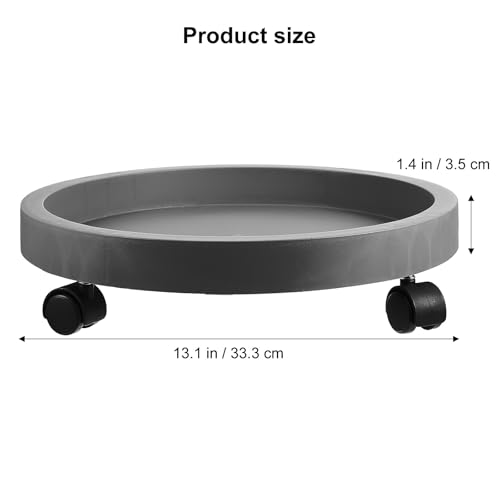 Plateau à rouleaux pour pots de fleurs support robuste plastique bonsaïs