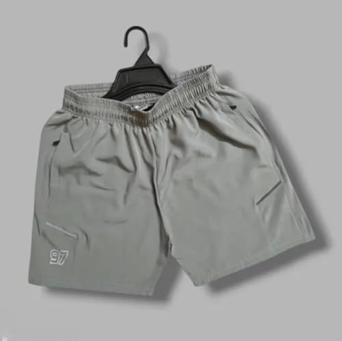 Image of Boxer Shorts for Men |Regular Fit Ultralight All Day Polyester Short with Two Side Zipper Pockets (C26)