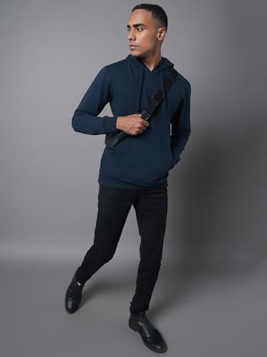 Image of HIGH Star Men's Cotton Hooded Neck Sweatshirt