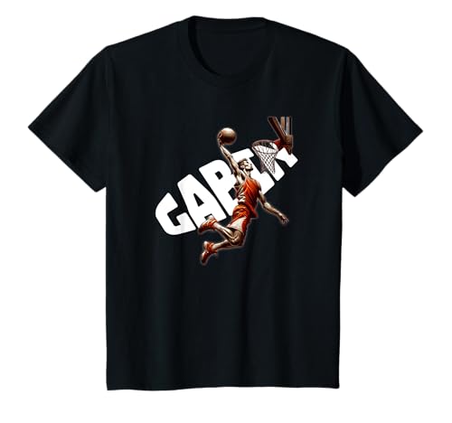 Photo de Enfant Prenom Gabin Basket T-Shirt