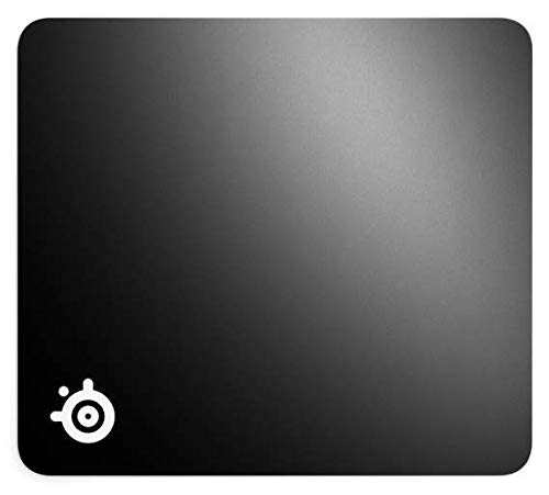 QcK+ Mouse pad da gioco in tessuto, Superficie microtessuta esclusiva, Ottimizzato per i sensori di gioco, Dimensioni L (450mm x 400mm x 2mm) - Mousepad - Immagine 1