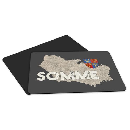 Sets de table Amiens grand format en caoutchouc noir haute densité