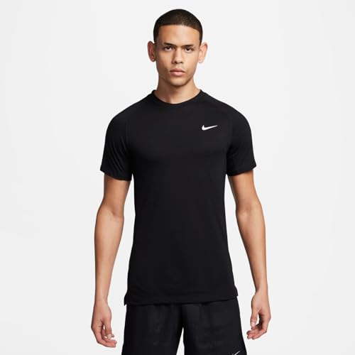 Nike Flex Rep Men's Dri-FIT Short-Sleeve Fitness Top (Black/White, FN2979-010) Size Large2
